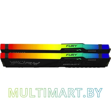 Оперативная память Kingston FURY Beast RGB 2x8GB DDR5 PC5-44800 (KF556C36BBEAK2-16) картинка 3